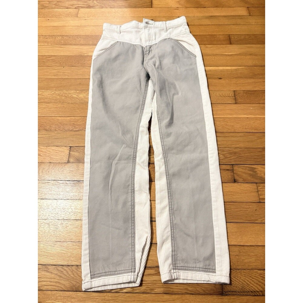 BDG Urban Outfitters Size 25 Corduroy Y2K Pants Two Tone Patchwork Beige